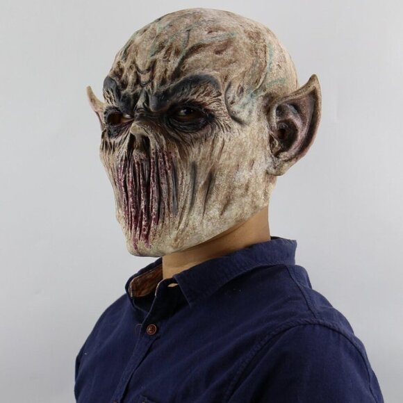 🆕 Scary Halloween Terror Ghost Devil Mask Biochemical Alien Zombie Caps Mask - Picture 5 of 5